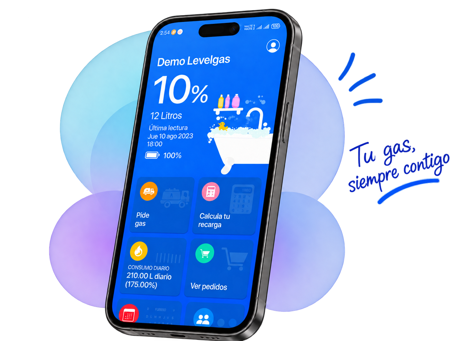 App Levelgas en celular
