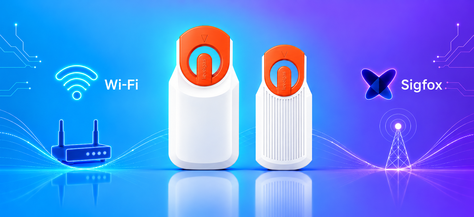 Comparativa visual entre Levelgas Wi-Fi y Levelgas Sigfox